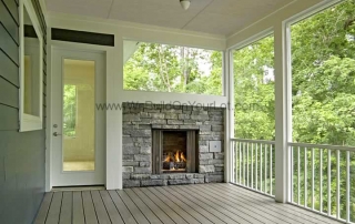 Stanley Martin Custom Homes | Westcott Deck with Fireplace